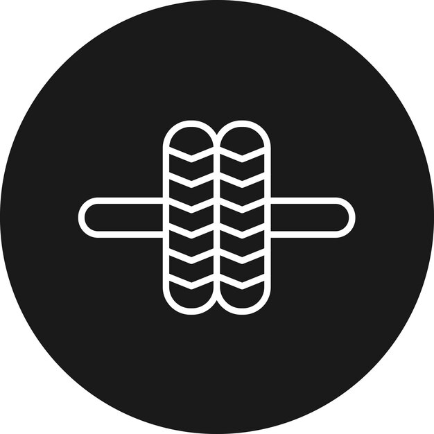 El icono vectorial de la rueda del gimnasio se puede usar para el conjunto de iconos del gimnasio