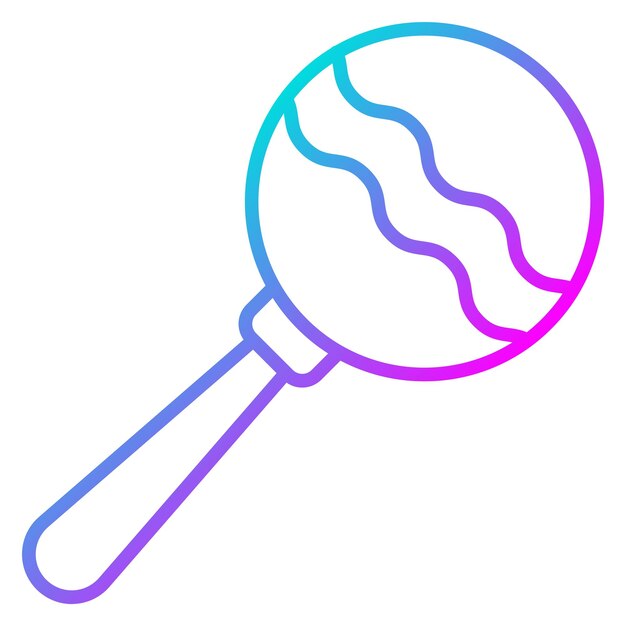 El icono vectorial de ruido se puede usar para el conjunto de iconos de juguetes para niños