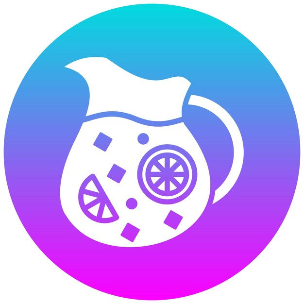 El icono vectorial de Sangria se puede usar para el conjunto de iconos de bebidas