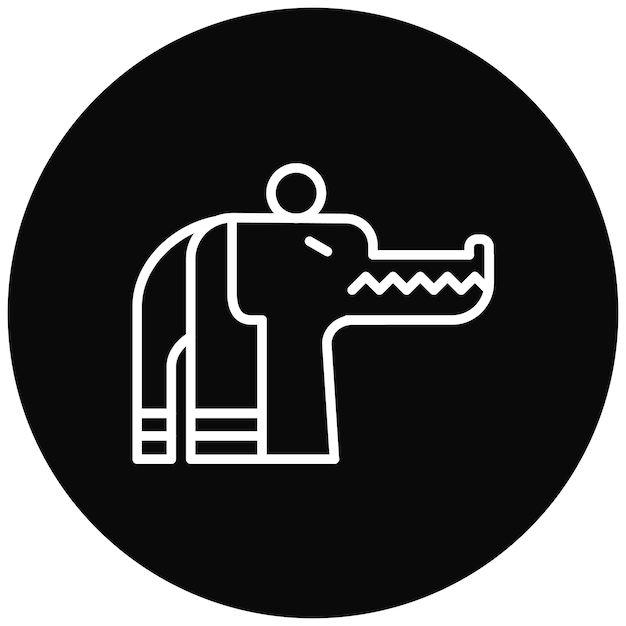 El icono vectorial del sarcófago se puede usar para el conjunto de iconos de Egipto