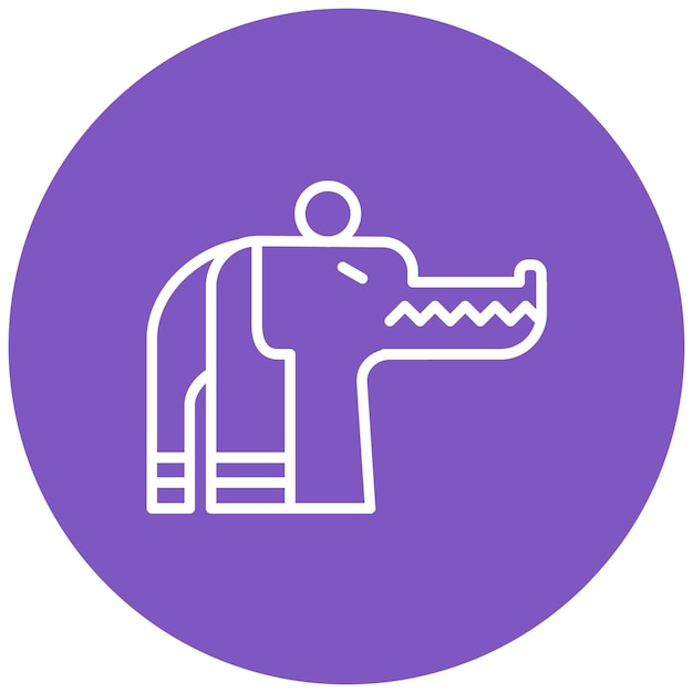 El icono vectorial del sarcófago se puede usar para el conjunto de iconos de Egipto