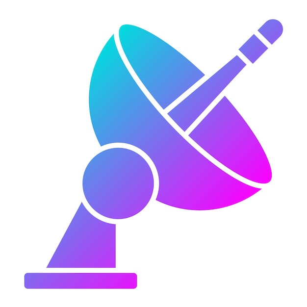 El icono vectorial de Sarellite se puede usar para el conjunto de iconos de noticias y medios