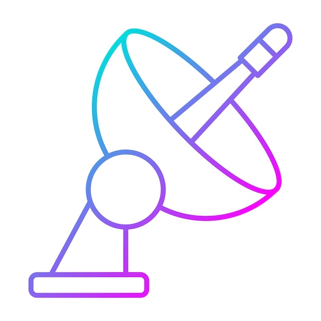 El icono vectorial de Sarellite se puede usar para el conjunto de iconos de noticias y medios