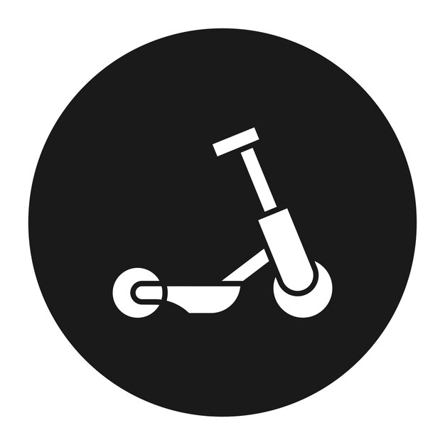 El icono vectorial del scooter se puede utilizar para el conjunto de iconos de juguetes para niños