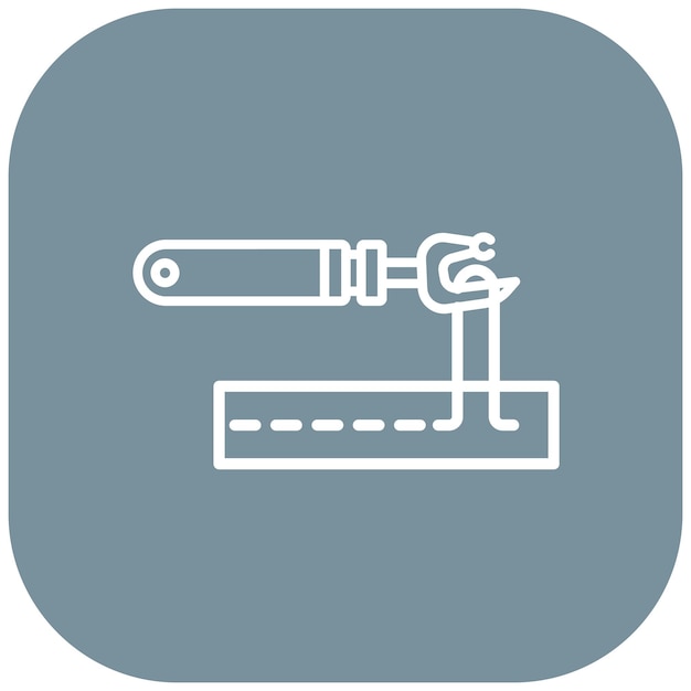 El icono vectorial de Seam Ripper se puede usar para el conjunto de iconos de Art and Craft Supplies