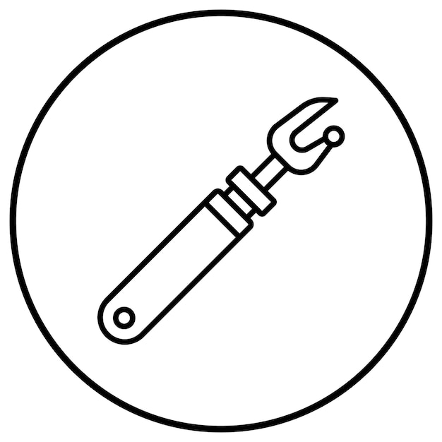 El icono vectorial de Seam Ripper se puede usar para el conjunto de iconos de costura