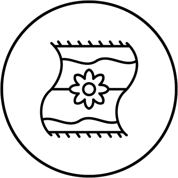 Vector el icono vectorial de seda se puede usar para el conjunto de iconos de la civilización antigua