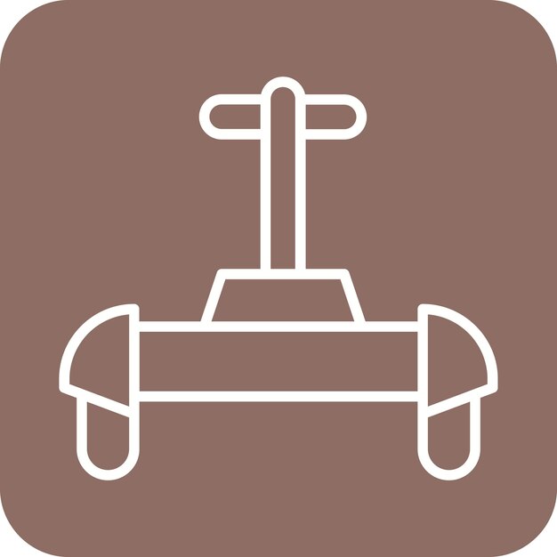 El icono vectorial del Segway de la policía se puede usar para el conjunto de iconos de la policía
