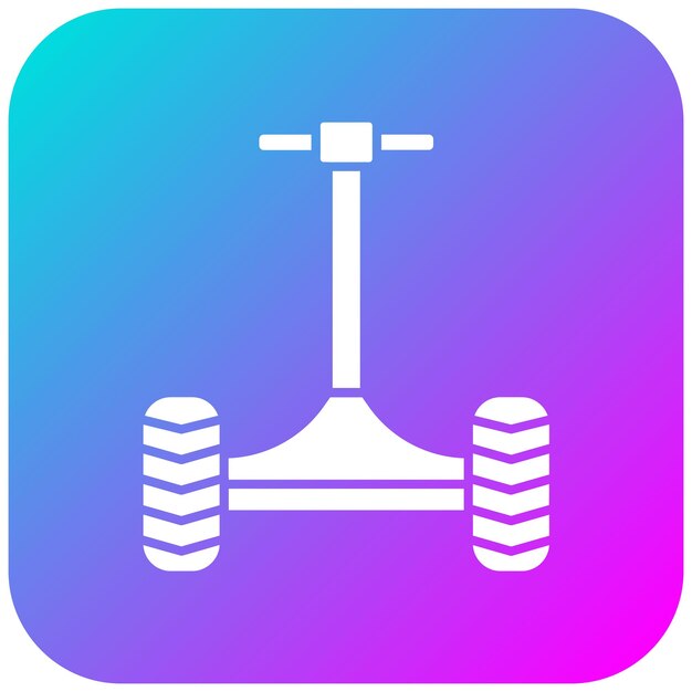 El icono vectorial de Segway se puede utilizar para el conjunto de iconos de transporte