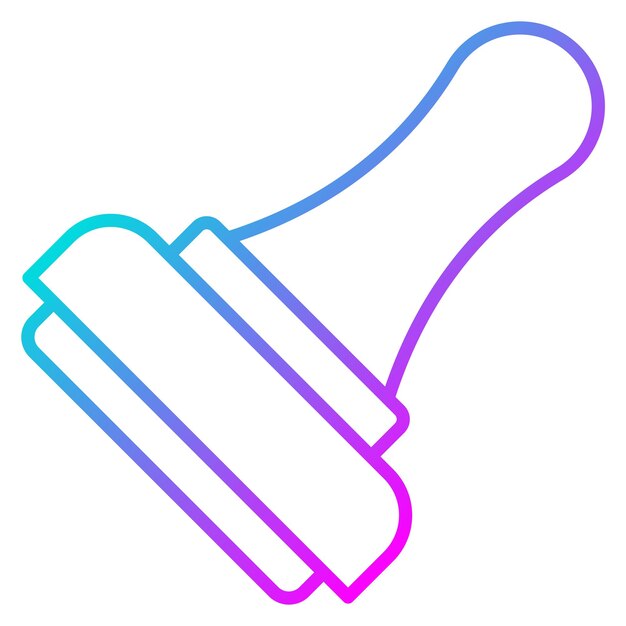 El icono vectorial del sello de goma se puede usar para el conjunto de iconos de documentos y archivos