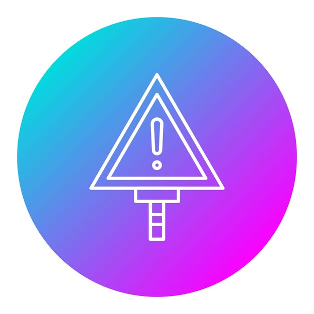 El icono vectorial de señales de advertencia se puede utilizar para el conjunto de iconos de energía nuclear