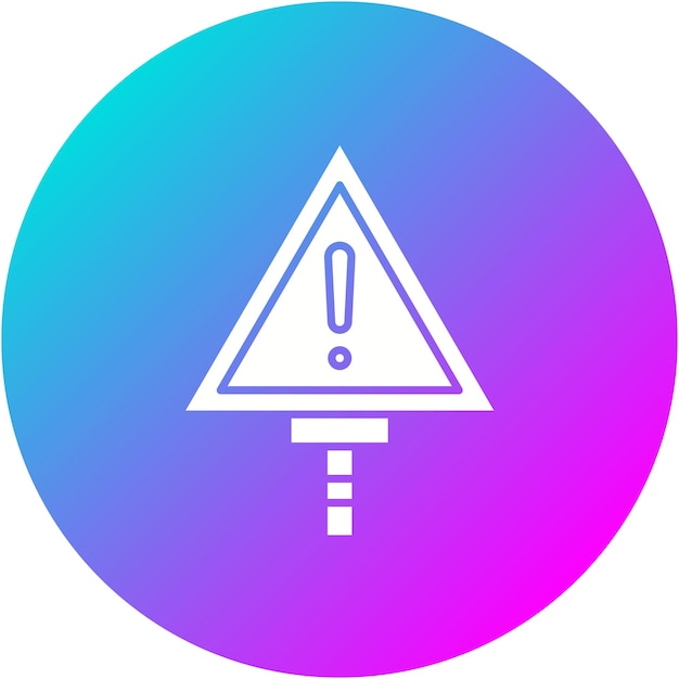 El icono vectorial de señales de advertencia se puede utilizar para el conjunto de iconos de energía nuclear