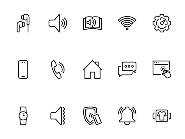 Icono vectorial sencillo en un tema audiolibro aplicación para teléfono inteligente reloj inteligente auriculares