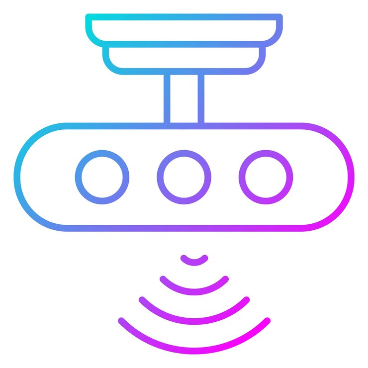 Vector el icono vectorial de los sensores se puede utilizar para el conjunto de iconos de análisis de datos