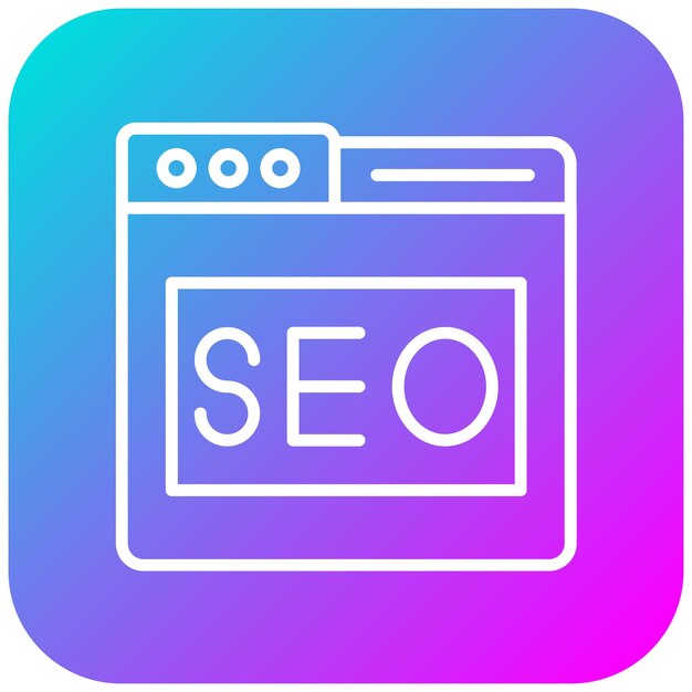 El icono vectorial de SEO web se puede utilizar para el conjunto de iconos de negocios y recursos humanos