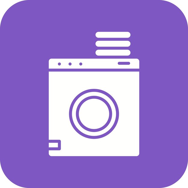 El icono vectorial del servicio de lavandería se puede utilizar para el conjunto de iconos de gestión del hotel