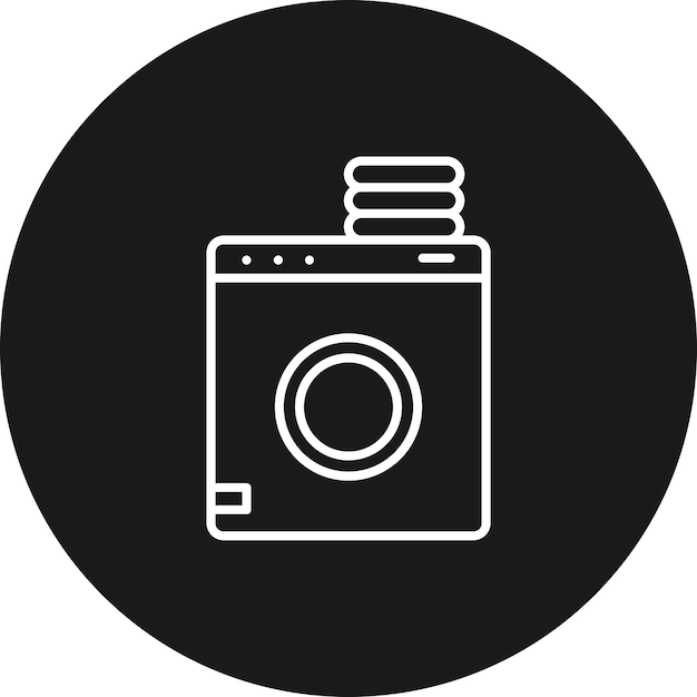 El icono vectorial del servicio de lavandería se puede utilizar para el conjunto de iconos de gestión del hotel