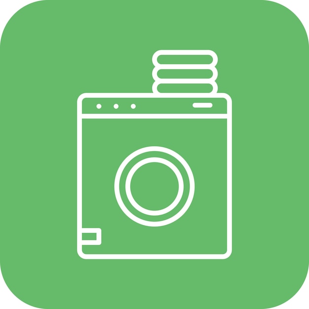 El icono vectorial del servicio de lavandería se puede utilizar para el conjunto de iconos de gestión del hotel