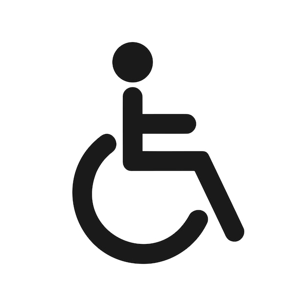 icono vectorial de sillas de ruedas