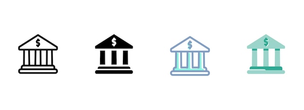 Icono vectorial simple en un banco de temas
