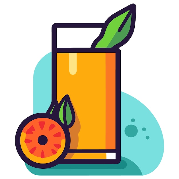 Vector icono vectorial simple de jugo de fondo blanco