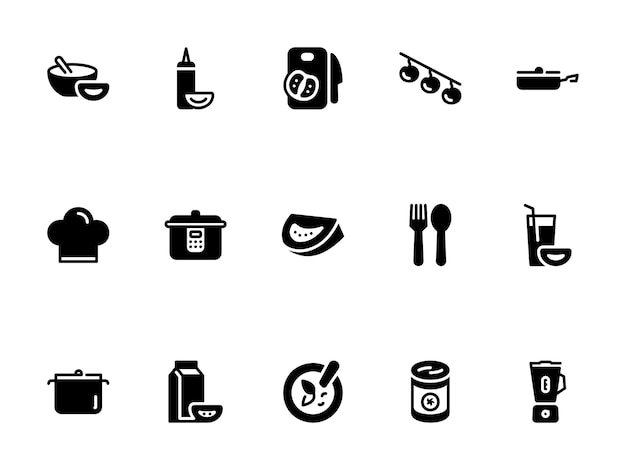 Icono vectorial simple en un tema de cocina de comida cocinando tomate