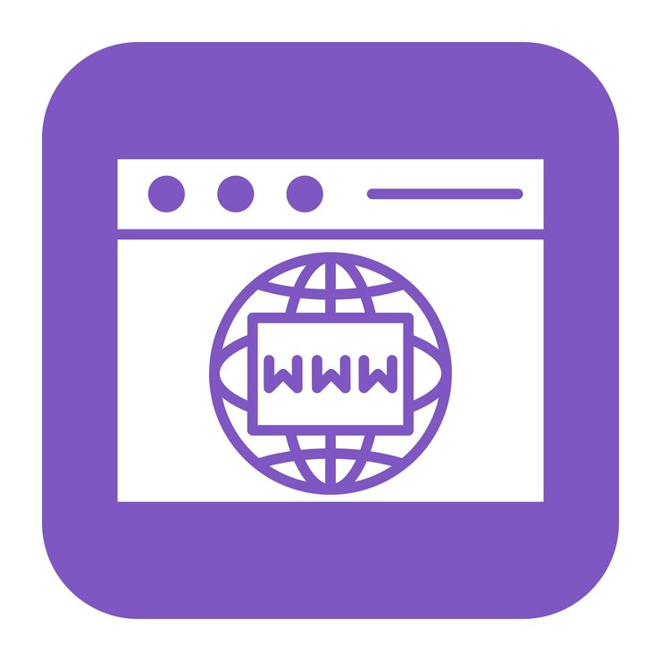 Vector el icono vectorial del sitio web se puede usar para el conjunto de iconos sin código