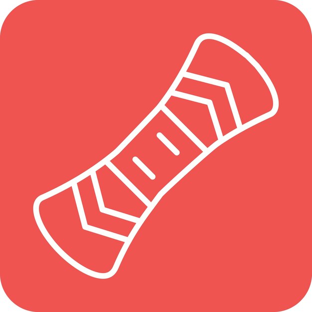 El icono vectorial de snowboard se puede usar para el conjunto de iconos de invierno