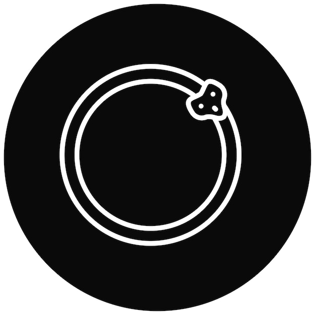 El icono vectorial de Sobekh se puede usar para el conjunto de iconos de Egipto
