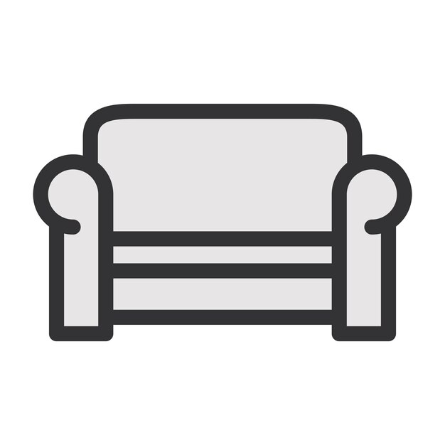 icono vectorial del sofá