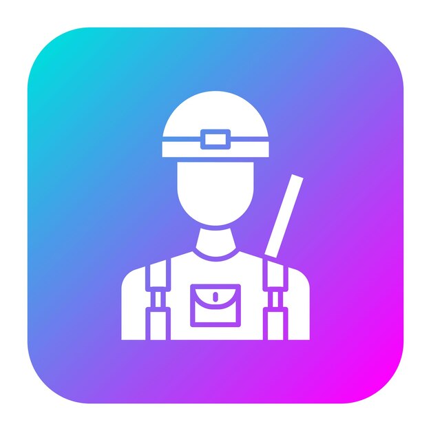 El icono vectorial del soldado del ejército se puede usar para el conjunto de iconos militares