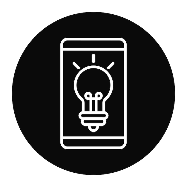 El icono vectorial de soluciones móviles se puede utilizar para el conjunto de iconos de comunicación y medios