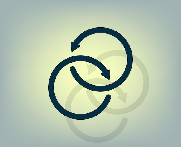Icono vectorial con sombra en fondo gris con gradiente