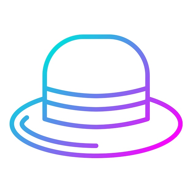 El icono vectorial del sombrero masculino se puede usar para el iconset del Oktoberfest