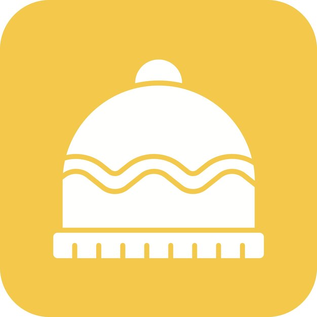 El icono vectorial del sombrero de otoño se puede usar para el conjunto de iconos de otoño