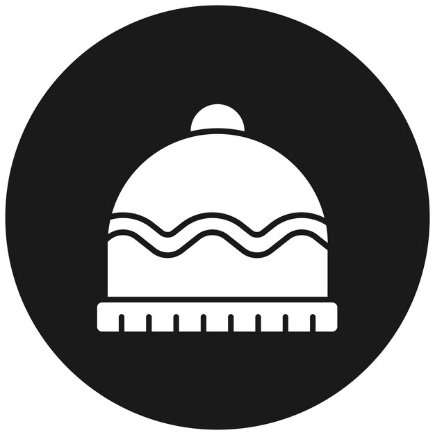 El icono vectorial del sombrero de otoño se puede usar para el conjunto de iconos de otoño
