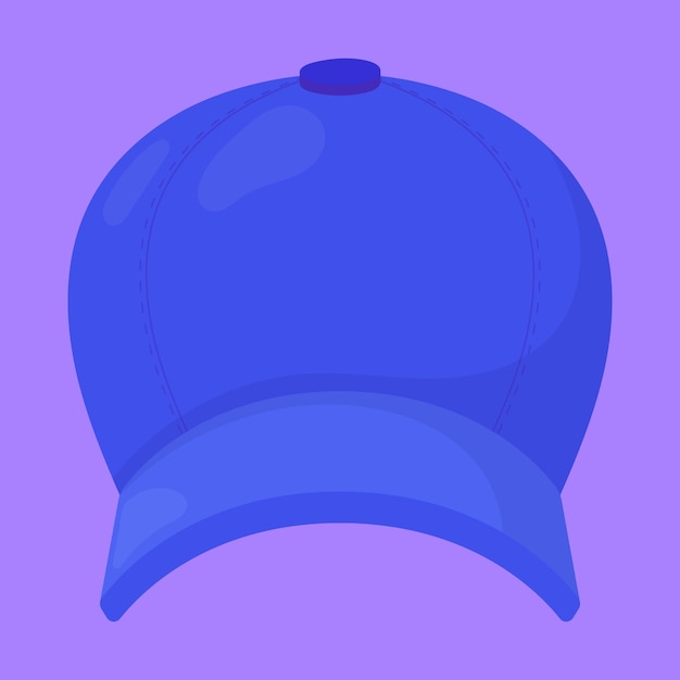 Icono vectorial de sombrero de verano Ilustración de gorra deportiva de verano Icono de gorra de sombrera deportiva