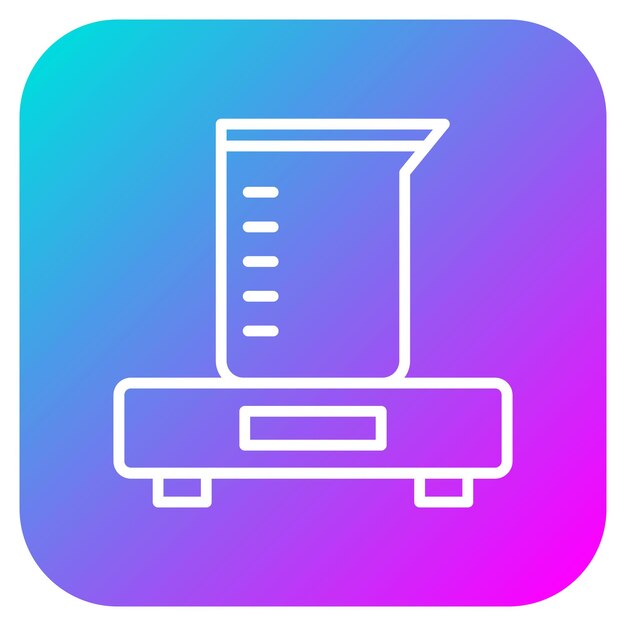 El icono vectorial del soporte del vaso se puede utilizar para el conjunto de iconos de química