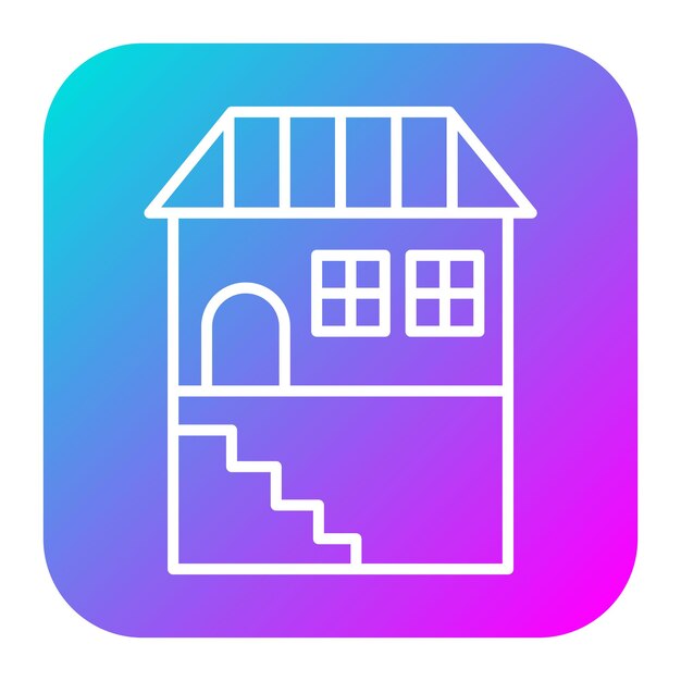 El icono vectorial del sótano se puede usar para el conjunto de iconos de mejoras para el hogar