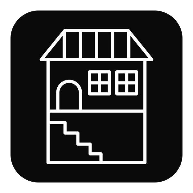 El icono vectorial del sótano se puede usar para el conjunto de iconos de mejoras para el hogar