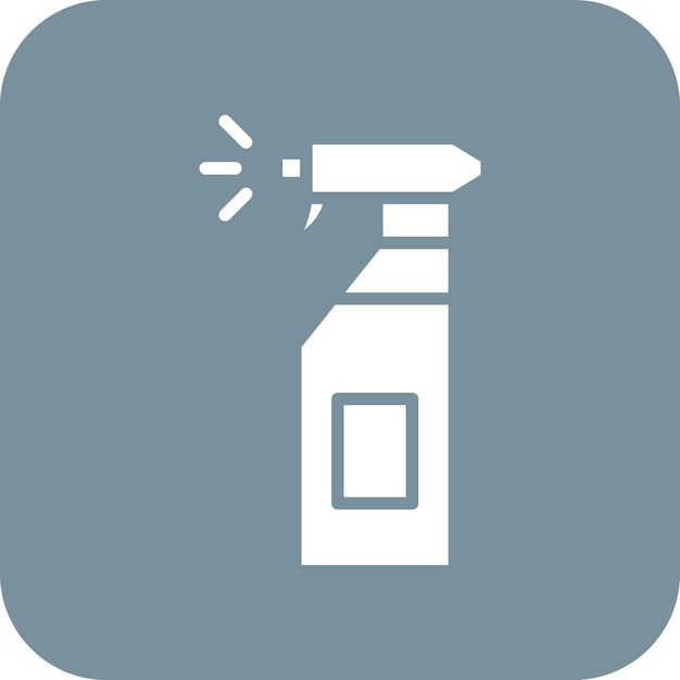 El icono vectorial de Sparay Bottle se puede usar para el conjunto de iconos de limpieza de la casa