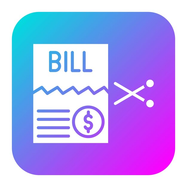 El icono vectorial de Split Bills se puede utilizar para el conjunto de iconos de planificación de vacaciones