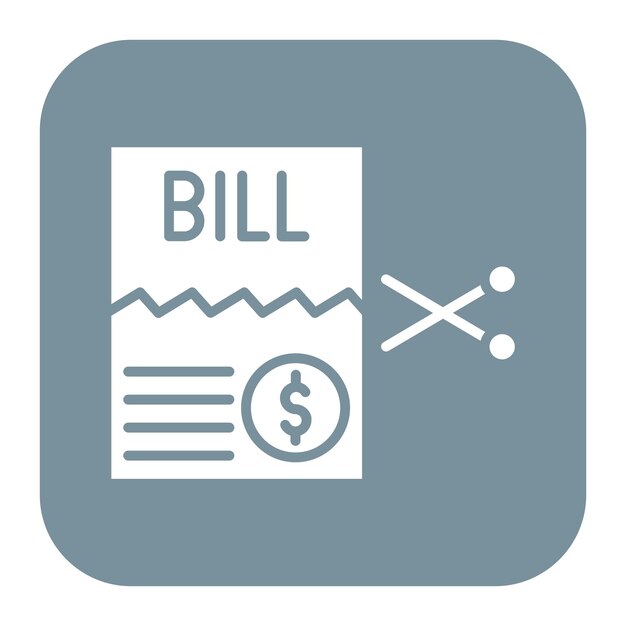 El icono vectorial de Split Bills se puede utilizar para el conjunto de iconos de planificación de vacaciones