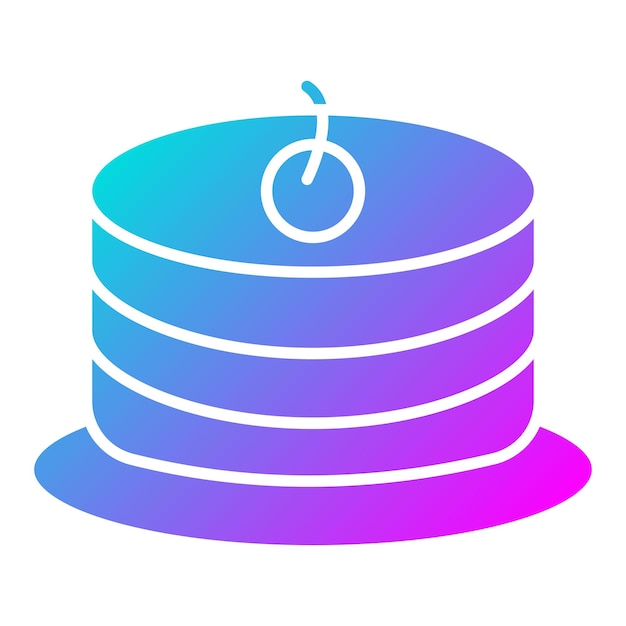 El icono vectorial de Sponge Cake se puede usar para el conjunto de iconos de panadería