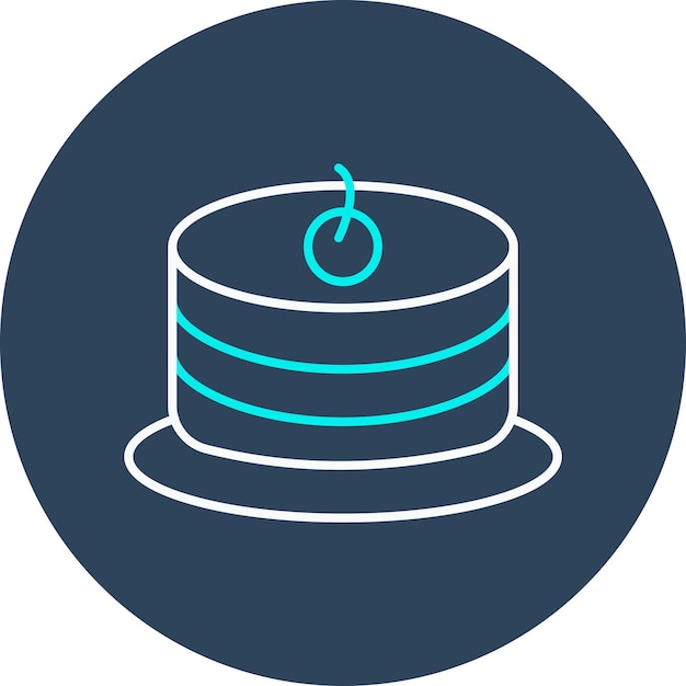 El icono vectorial de Sponge Cake se puede usar para el conjunto de iconos de panadería