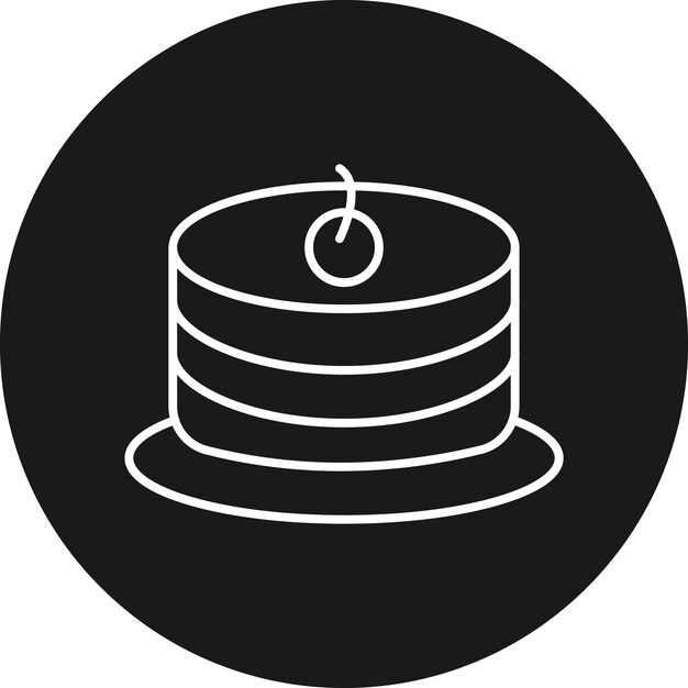 El icono vectorial de Sponge Cake se puede usar para el conjunto de iconos de panadería