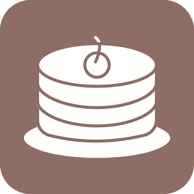 El icono vectorial de Sponge Cake se puede usar para el conjunto de iconos de panadería