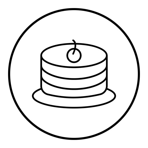 El icono vectorial de Sponge Cake se puede usar para el conjunto de iconos de panadería