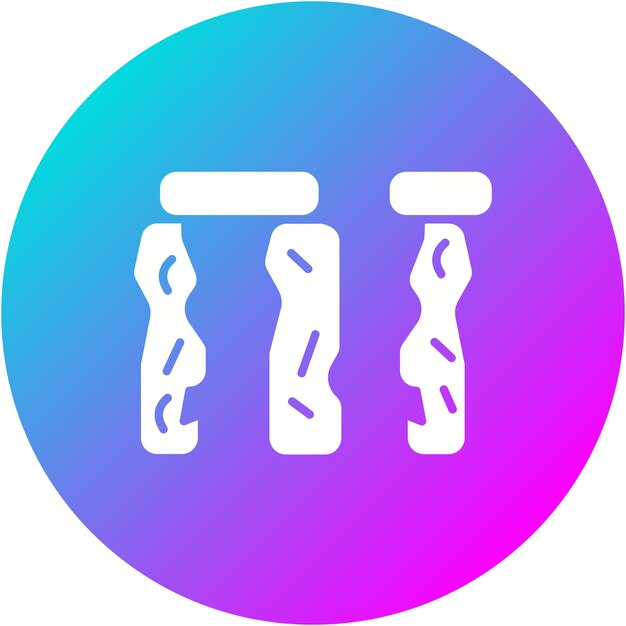 El icono vectorial de Stonehenge se puede usar para el conjunto de iconos de Historia