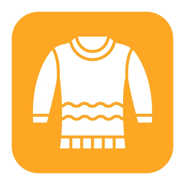El icono vectorial del suéter se puede usar para el conjunto de iconos de comodidad